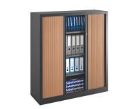 Armoires à rideaux Eco-conçue Décor Monobloc H 136 x L 120