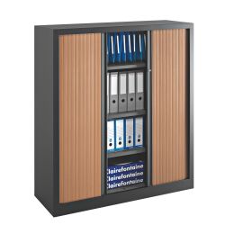 Armoires à rideaux Eco-conçue Décor Monobloc H 136 x L 120