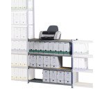 Rayonnage professionnel à tablettes métal simple suivant H 100 x L150