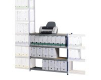 Rayonnage professionnel à tablettes métal simple suivant H 100 x L100