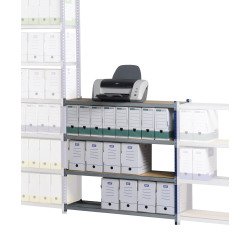 Rayonnage professionnel à tablettes métal simple suivant H 100 x L100