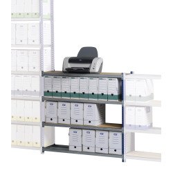 Rayonnage professionnel à tablettes métal simple suivant H 100 x L100