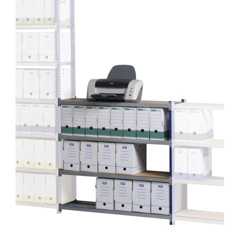 Estantería Archiv'Pro simple módulo adicional ancho 100 cm, Alto 100 cm