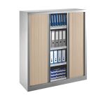 Armoires à rideaux monobloc H 136 x L 120 cm corps aluminium