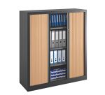 Armoires à rideaux Eco-conçue Décor Monobloc H 136 x L 120