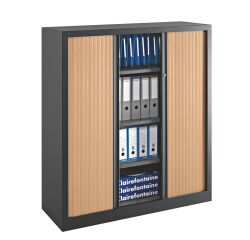 Armoires à rideaux Eco-conçue Décor Monobloc H 136 x L 120