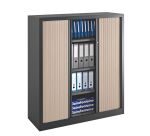 Armoires à rideaux Eco-conçue Décor Monobloc H 136 x L 120