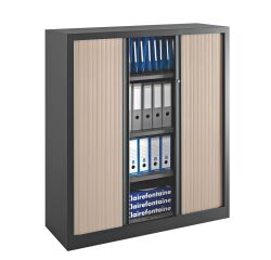 Armoires à rideaux Eco-conçue Décor Monobloc H 136 x L 120