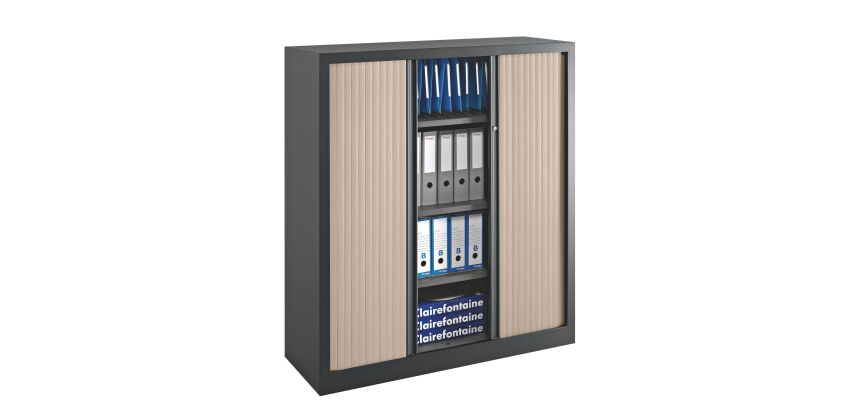 Armoires à rideaux Eco-conçue Décor Monobloc H 136 x L 120