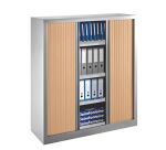 Armoires à rideaux monobloc H 136 x L 120 cm corps aluminium