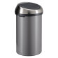 Poubelle 60 litres Brabantia Touch Bin ronde, inox