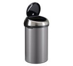 Papelera redonda 60 litros Brabantia Touch Bin inox platinium