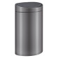 Papelera ovala 40 litros Brabantia Touch Bin inox platinium