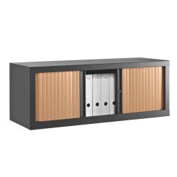 Opzetstuk met rolluiken monoblok Eco Decor H 44 x B 100 cm behuizing antraciet