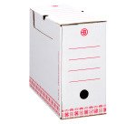 Boîte archives Carton Bruneau - Dos 12 cm - Haute résistance - Blanche