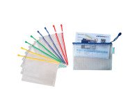 Bolsas de documentos Tarifold A6 reforzados con cremallera Tarifold Colores surtidos Paquete de 8 Bolsas