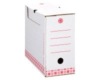Weiße Archiv-Schachteln Rücken 10 cm JMB