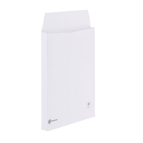 Bolsa con fuelle 3 cm blanco 229 x 324 mm Bruneau 120 g sin ventana - Caja de 50