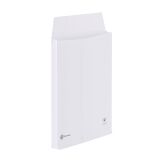 Bruneau - Pochette à soufflet 3 cm blanc 229 x 324 mm 120 g avec fenêtre 50 x 105 mm - Boîte de 50