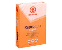 Papier couleur orange A4 80 g Bruneau Reprosun couleurs vives - Ramette de 500 feuilles