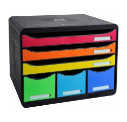 Módulo de archivo de 6 cajones Exacompta Iderama Store Box