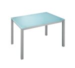 Table de réunion rectangulaire modulaire en verre aigue-marine L 120 x P 80 cm - Next