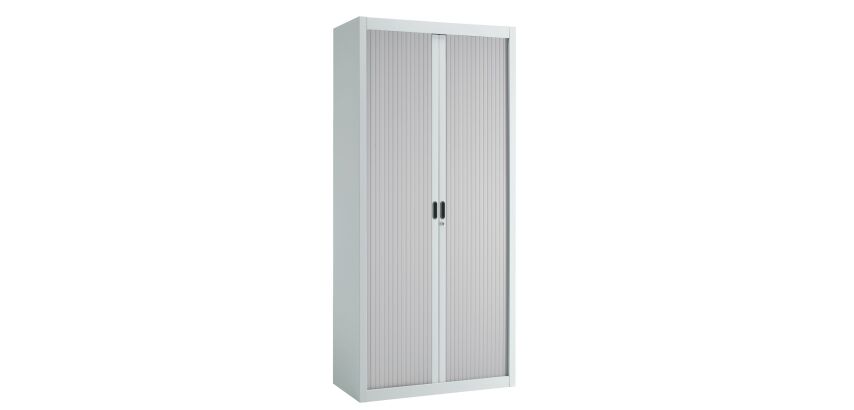Armoire à rideaux démontables Economique 195 x 90 cm corps gris clair