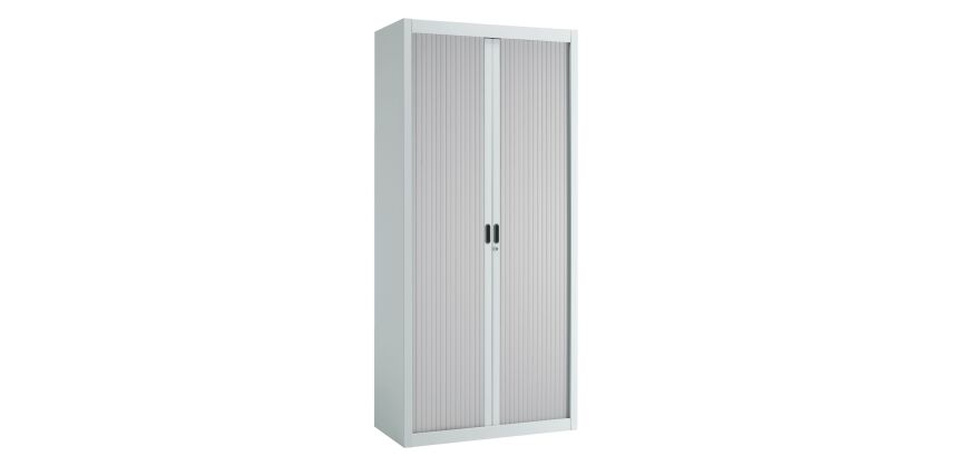 Armoire à rideaux démontables Economique 195 x 90 cm corps gris clair