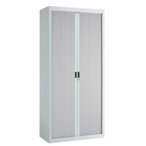 Armoire à rideaux démontables Economique 195 x 90 cm corps gris clair