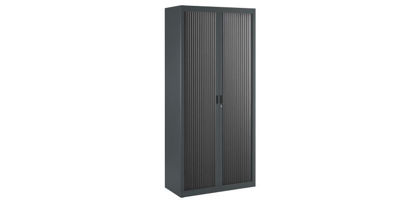 Armoire à rideaux démontables Economique 195 x 90 cm corps anthracite