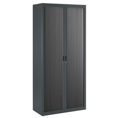 Armoire à rideaux démontables Economique 195 x 90 cm corps anthracite