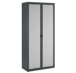 Armoire à rideaux démontables Economique 195 x 90 cm corps anthracite