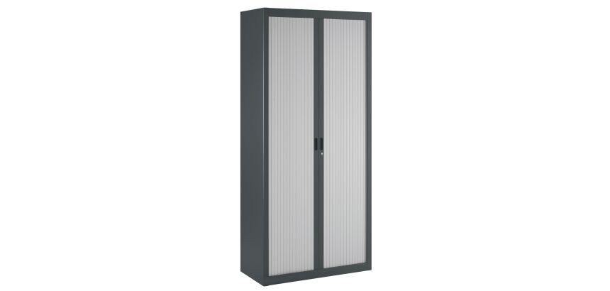 Armoire à rideaux démontables Economique 195 x 90 cm corps anthracite