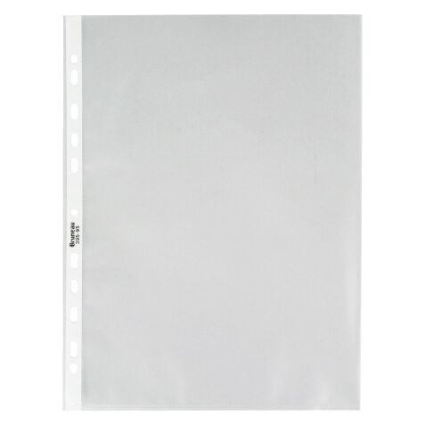 Fundas multitaladro A4 de polipropileno rugoso 90 micras Bruneau - Caja de 100