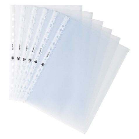 Pochettes perforées Bruneau A4 polypropylène grainé 9/100e - Boîte de 100