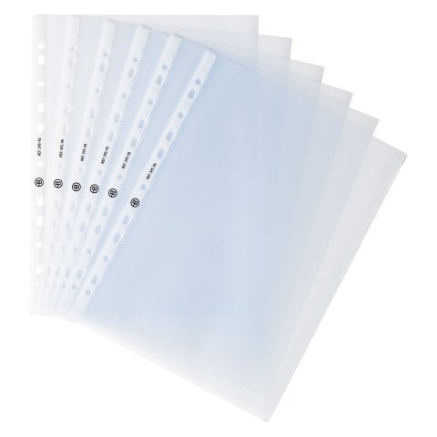 Fundas multitaladro A4 de polipropileno rugoso 90 micras Bruneau - Caja de 100