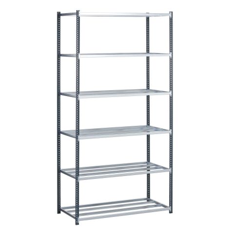 Estantería industrial Pro modelo inicial alto 250 cm ancho 125 cm x fondo 60 cm / Gris