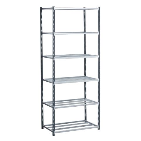 Estantería industrial Pro modelo inicial alto 250 cm ancho 100 cm x fondo 60 cm gris