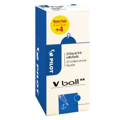 Pack met 16 balpennen V-BALL 0.5 mm PILOT + 4 gratis