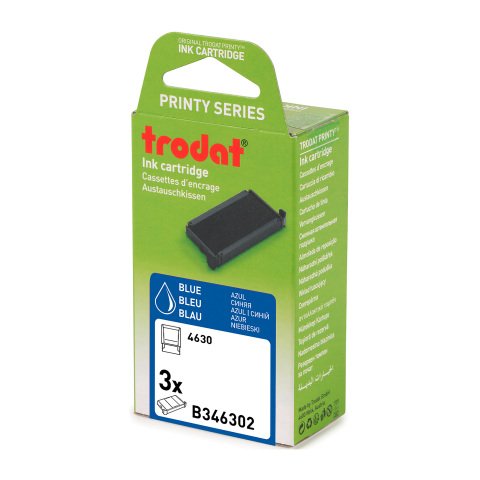 Almohadilla Printy 6/4630 Trodat - Lote de 3 azul