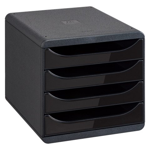 Módulo archivador de 4 cajones Exacompta Big Box negro