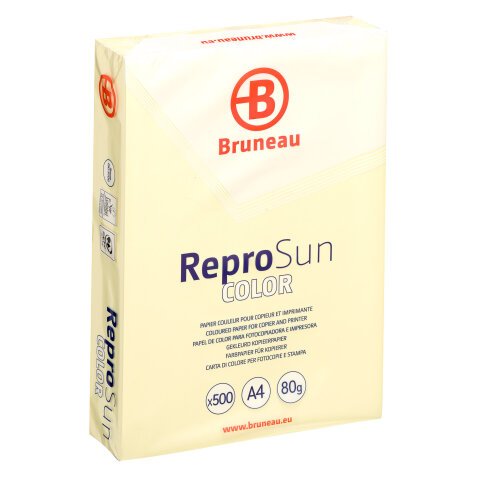 Riemen farbiges Papier Bruneau Reprosun Pastell A4 80 g - 500 Blatt