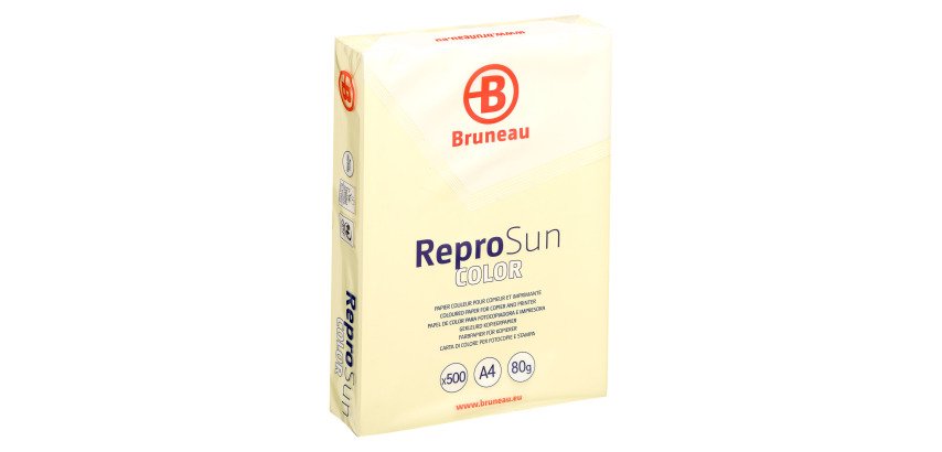 Papier A4 Pastellfarben 80 g Bruneau Reprosun - Packung mit 500 Blatt
