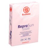 Papier A4 couleurs pastel rose 80 g Bruneau Reprosun - Ramette de 500 feuilles