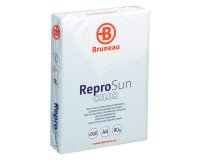 Papier A4 couleurs pastel bleu 80 g Bruneau Reprosun - Ramette de 500 feuilles