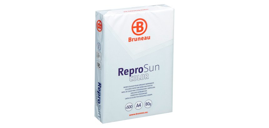 Papier A4 pastelkleuren 80 g Bruneau Reprosun - Pak van 500 vellen