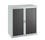 Armoire à rideaux démontables Economique 100 x 90 cm corps gris clair