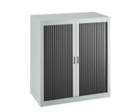 Armoire à rideaux démontables Economique 100 x 90 cm gris clair-noir