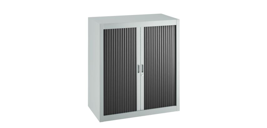 Armoire à rideaux démontables Economique 100 x 90 cm corps gris clair