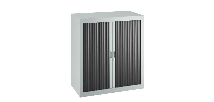 Armoire à rideaux démontables Economique 100 x 90 cm corps gris clair